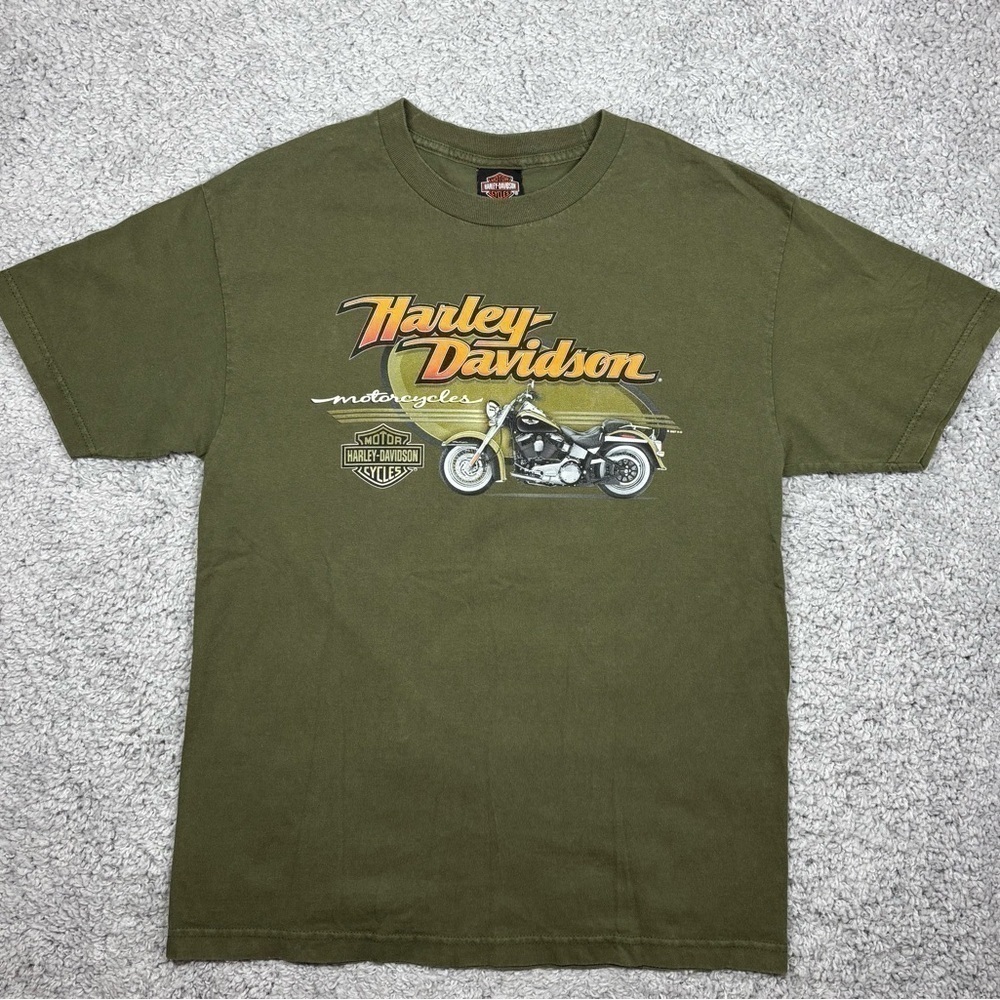 Harley Davidson Shirt Mens Large Motorcycles 2007 Crewneck North Texas Dallas HD